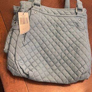 Vera Bradley Glenna Satchel Bag in Water Blue with tags